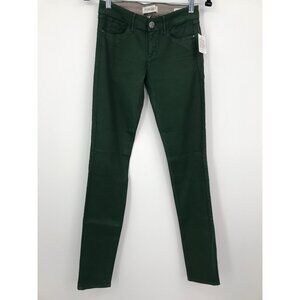 Habitual Alice Skinny Coated Jean Forest Green Size 25 NEW